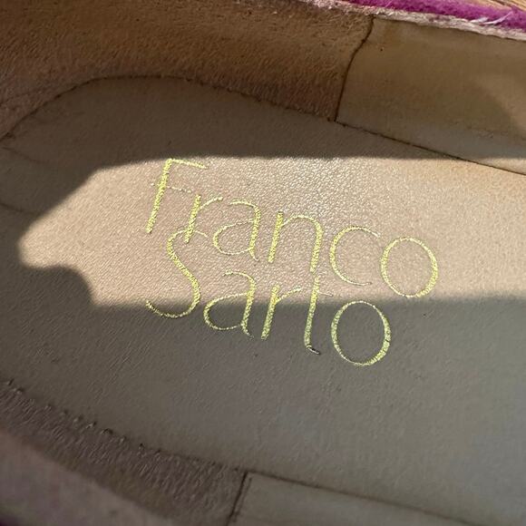 Franco Sarto Women’s Alex Suede Flats Magenta Pointed Toe Size 9 Chic Comfort - Picture 9 of 9